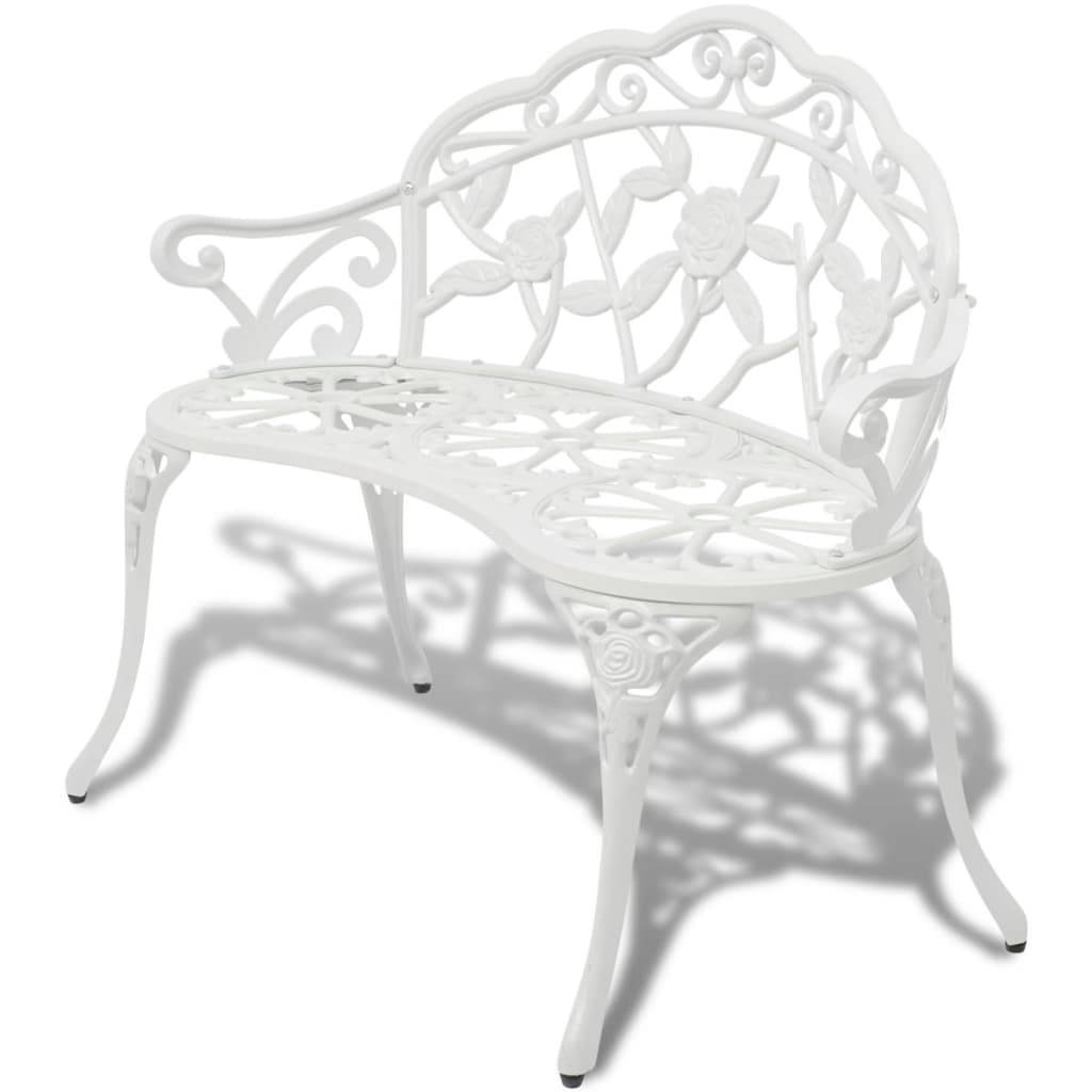 Prolenta Premium - Banc de jardin Blanc 100 X 54 cm - Prolenta Premium - Image 1