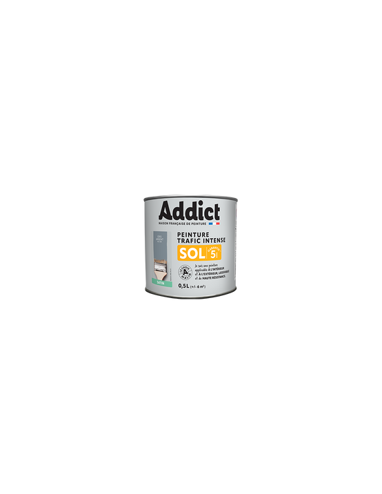 Peinture Sol 0.5 Litre Gris - Addict - Image 1