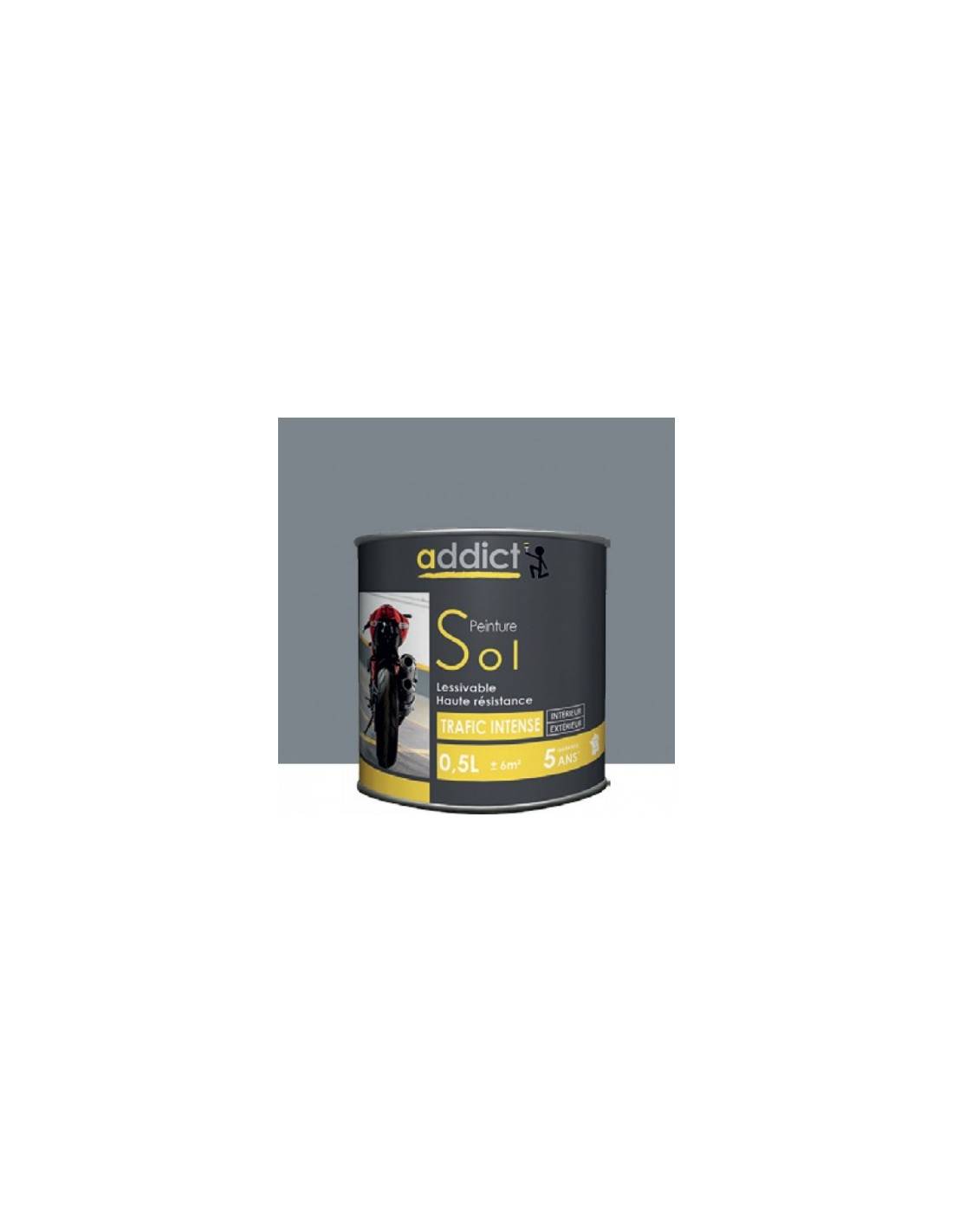 Peinture Sol 0.5 Litre Gris - Addict - Image 5