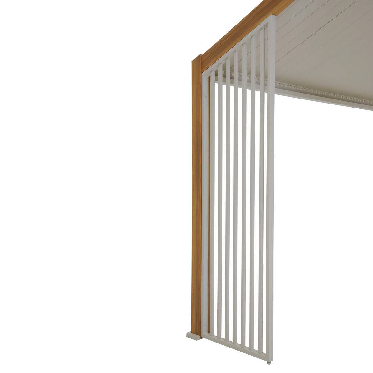 Persienne pour Pergola bioclimatique autoportante Ecozia 4x3 m argile Hespéride - Image 1