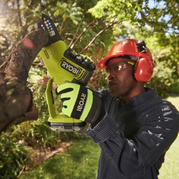 Ryobi - RYOBI - Élagueur a main 18V ONE+ - Brushless- guide 10 cm - 6 m/s - tendeur sans outil + batterie 2,0 Ah & chargeur - RY18PSX10 - Image 6
