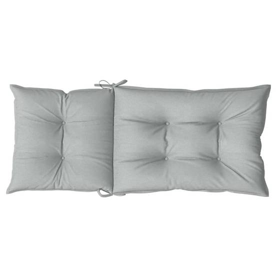 ComfortXL - Lot de 2 Coussins Dossier Haut Polyester Anti-glisse pour Chaise de Jardin Gris Clair Mélangé 120x50cm – ComfortXL Outdoor Living - Image 7