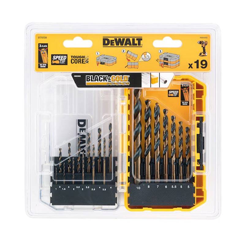 Coffret de 19 forets multi-matériaux DEWALT DT70728-QZ Black&Gold Dewalt - Image 3
