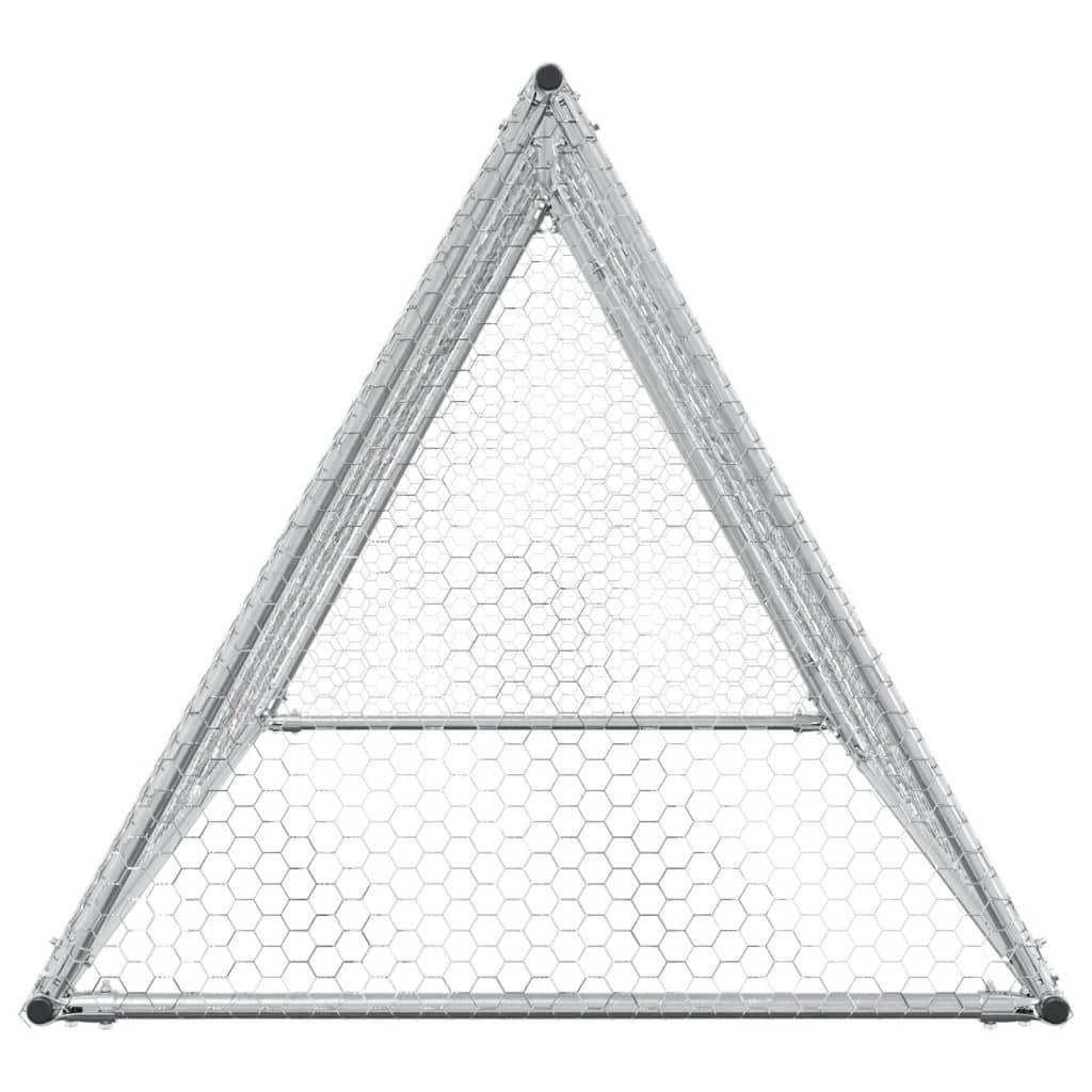 Maison Chic - Cage pour poules - Cage extérieur/intérieur argenté 200x105x91 cm acier galvanisé - Image 6