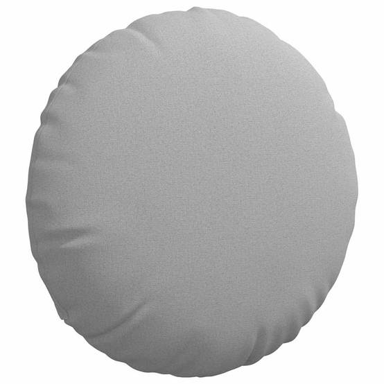 Paire de Coussins de Sol Ronds Tissu Doux et Confortable pour Maison Gris Nuage Ø 50 cm – ComfortXL Outdoor Living - Image 5