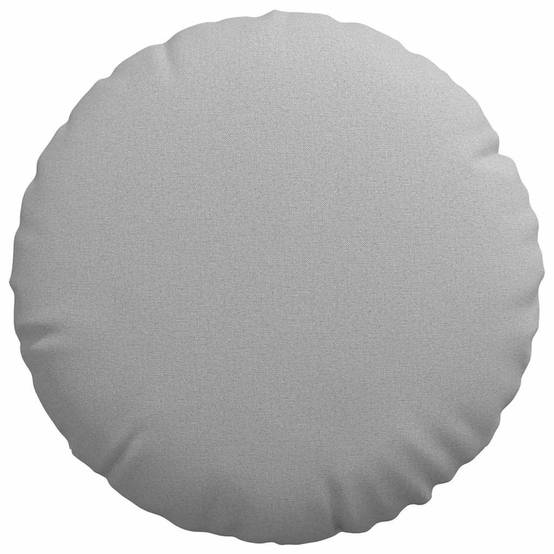 Paire de Coussins de Sol Ronds Tissu Doux et Confortable pour Maison Gris Nuage Ø 50 cm – ComfortXL Outdoor Living - Image 6