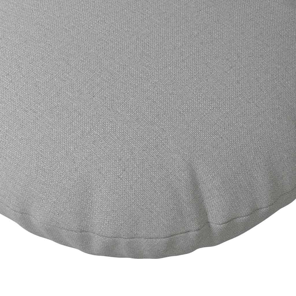Paire de Coussins de Sol Ronds Tissu Doux et Confortable pour Maison Gris Nuage Ø 50 cm – ComfortXL Outdoor Living - Image 7