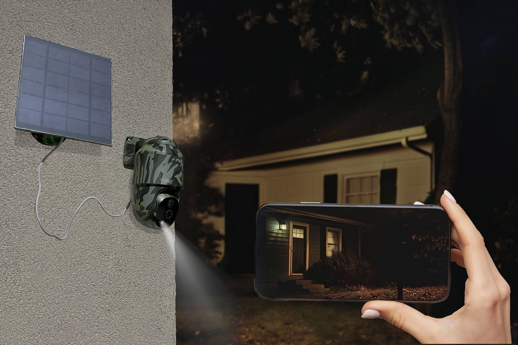 TECHNAXX - Caméra Dôme 4G PT avec 
panneau solaire - Image 2