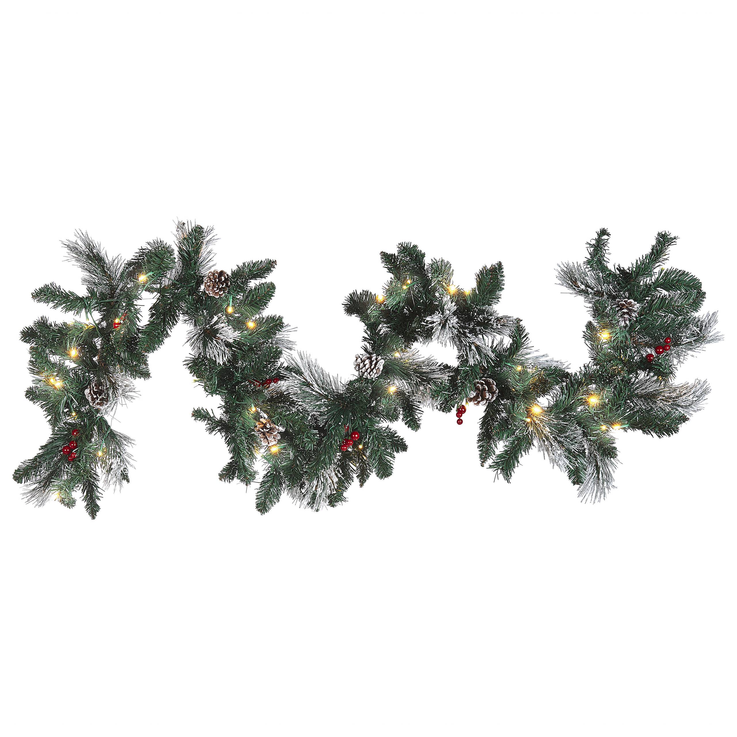 Guirlande de Noël Matière synthétique Vert WAPTA - Beliani - Image 1