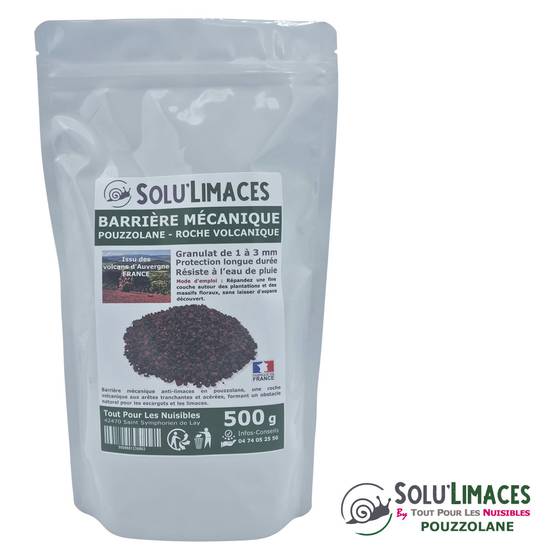 SOLU'LIMACES - POUZZOLANE 500 g - Barrière Anti Limaces, Escargots et autres gasteropodes - Image 2