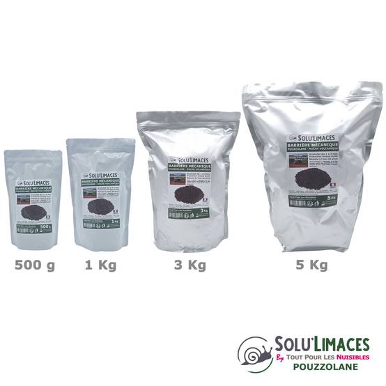 SOLU'LIMACES - POUZZOLANE 500 g - Barrière Anti Limaces, Escargots et autres gasteropodes - Image 6