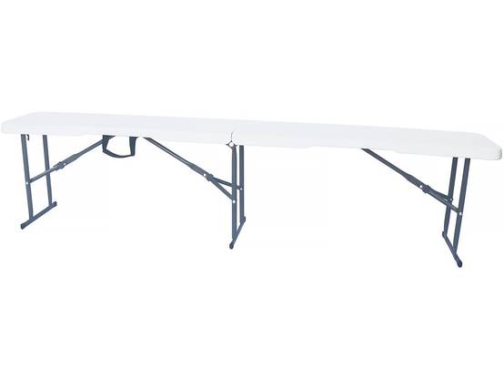 Habitat Et Jardin - Ensemble Table De Jardin Pliante + 2 Bancs Pliants " Foldy" - Blanc -habitat Et Jardin - Image 4