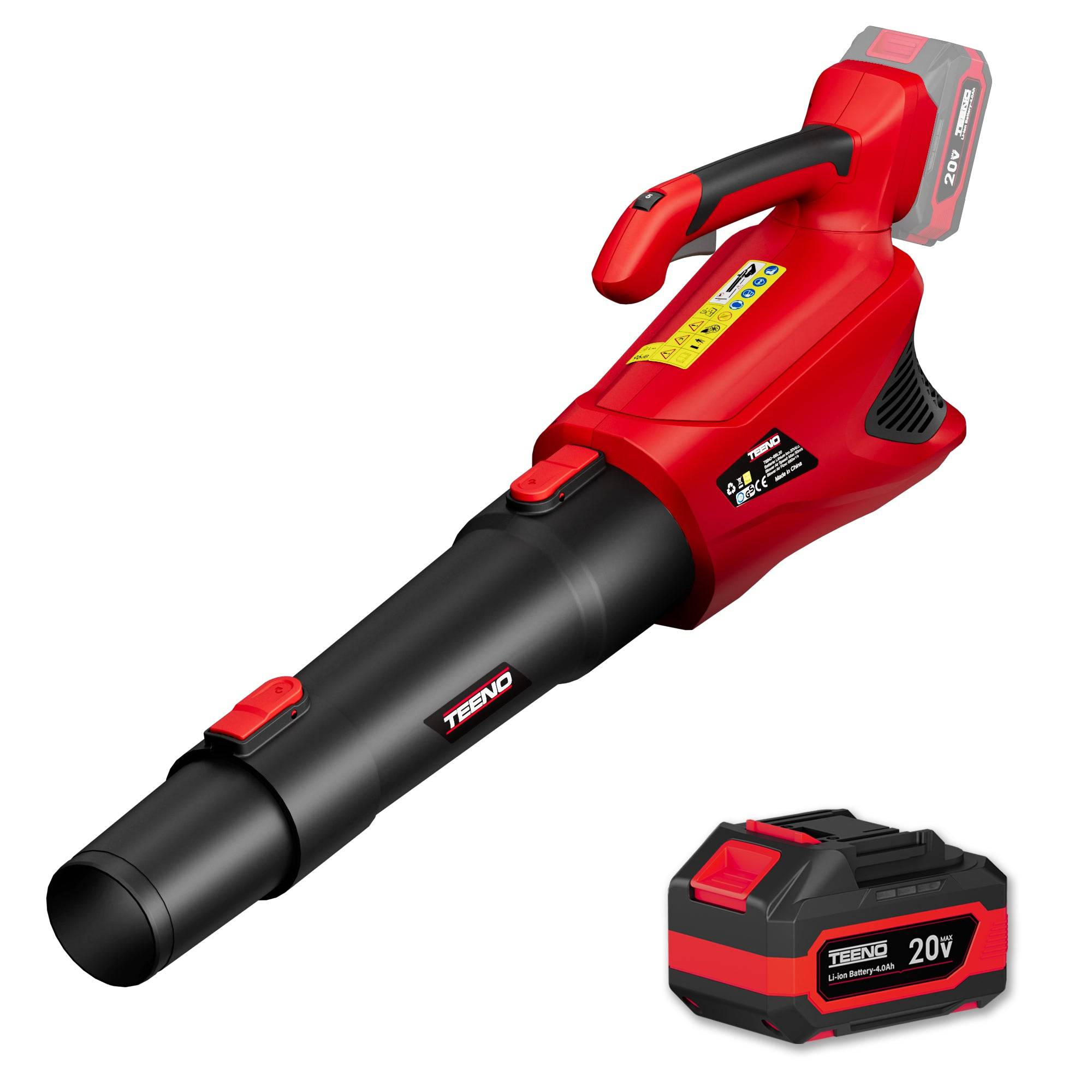 Souffleur de Feuilles sans Fil 20 V, souffleur à Feuilles avec Batterie 4,0 Ah, 5 Modes de Vitesse pour l'entretien de la pelouse, 4500 W, et Le - Image 1