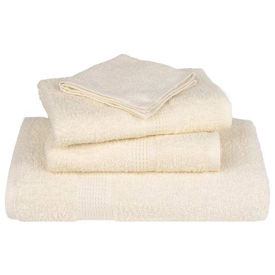 Nappe / serviette coton crème 70 x 140 cm - Prolenta premium p315.0 - Image 4