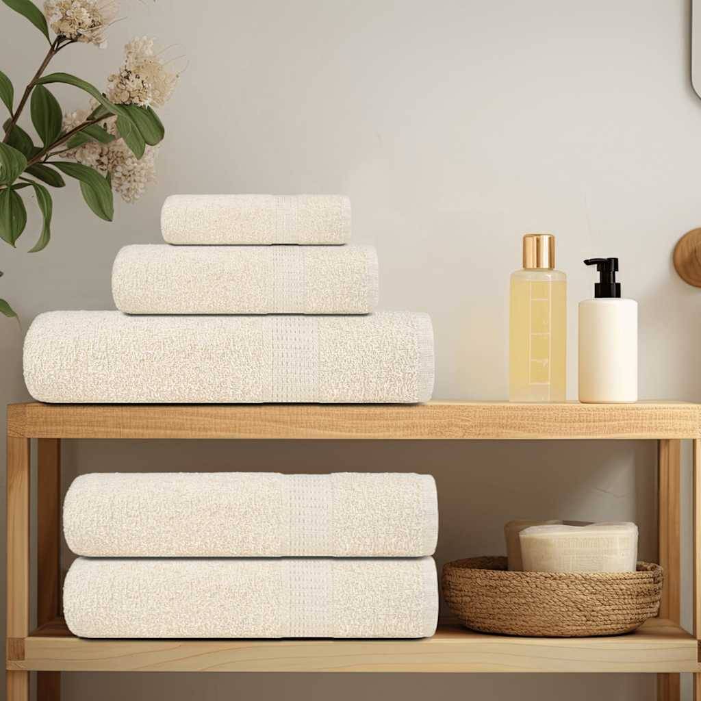Nappe / serviette coton crème  70 x 140 cm  - Prolenta premium p315.0 - Image 3
