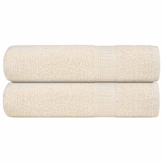 Nappe / serviette coton crème 70 x 140 cm - Prolenta premium p315.0 - Image 2