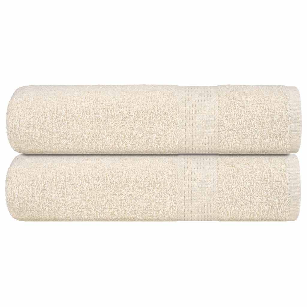 Nappe / serviette coton crème  70 x 140 cm  - Prolenta premium p315.0 - Image 2