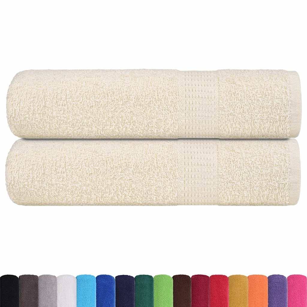 Nappe / serviette coton crème  70 x 140 cm  - Prolenta premium p315.0 - Image 1