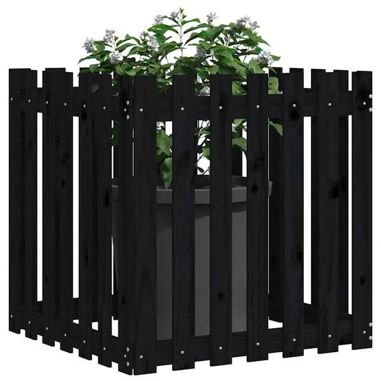 Prolenta Premium - Jardinière bois noir 70 x 70 x 70 cm - Prolenta premium p337.4 - Image 3