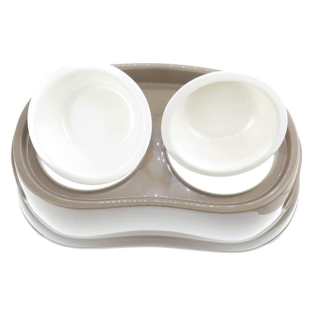 Gamelle double surélevé, 2 x 675 ml, longueur 48 cm, hauteur 17 cm, pour chien - Image 3