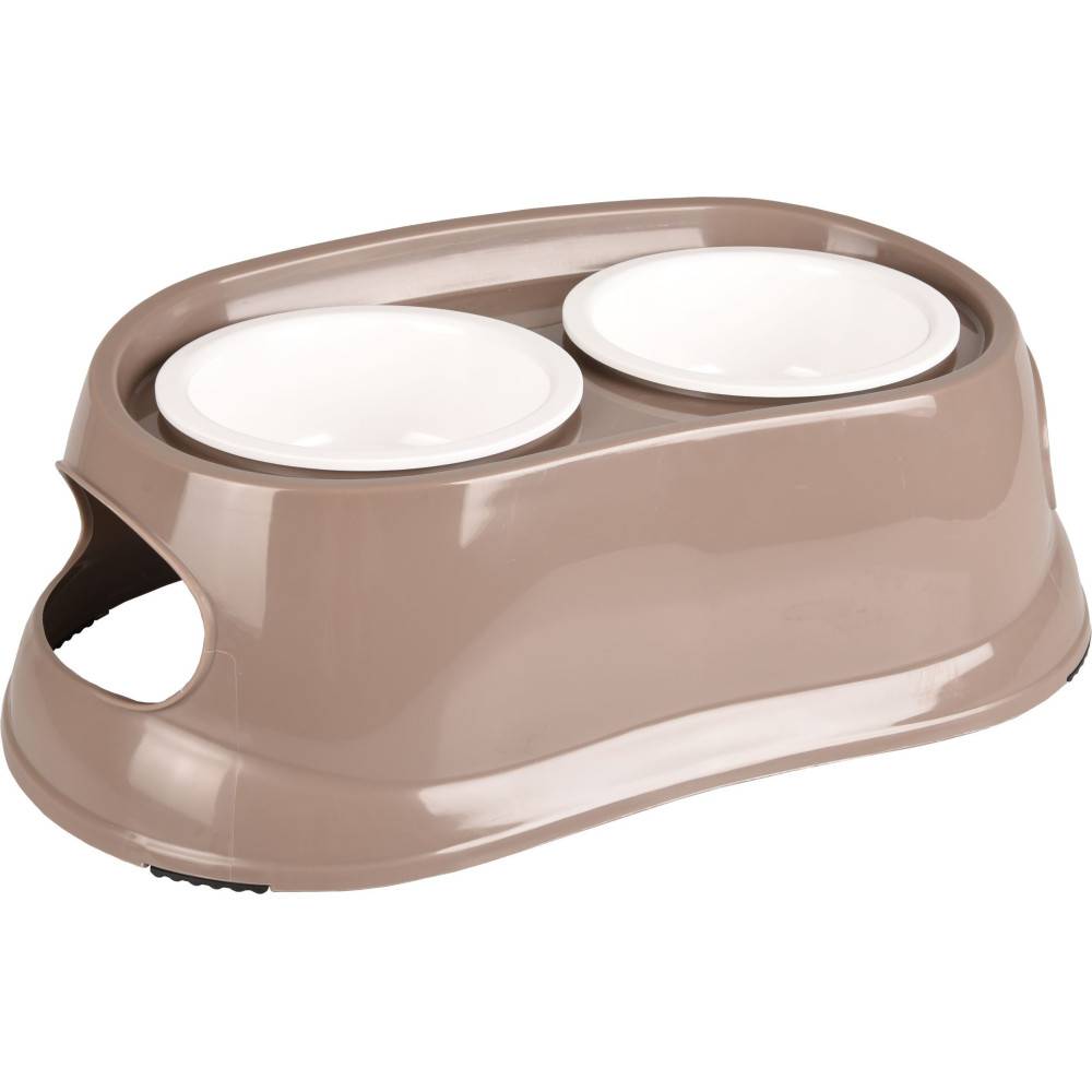 Gamelle double surélevé, 2 x 675 ml, longueur 48 cm, hauteur 17 cm, pour chien - Image 7