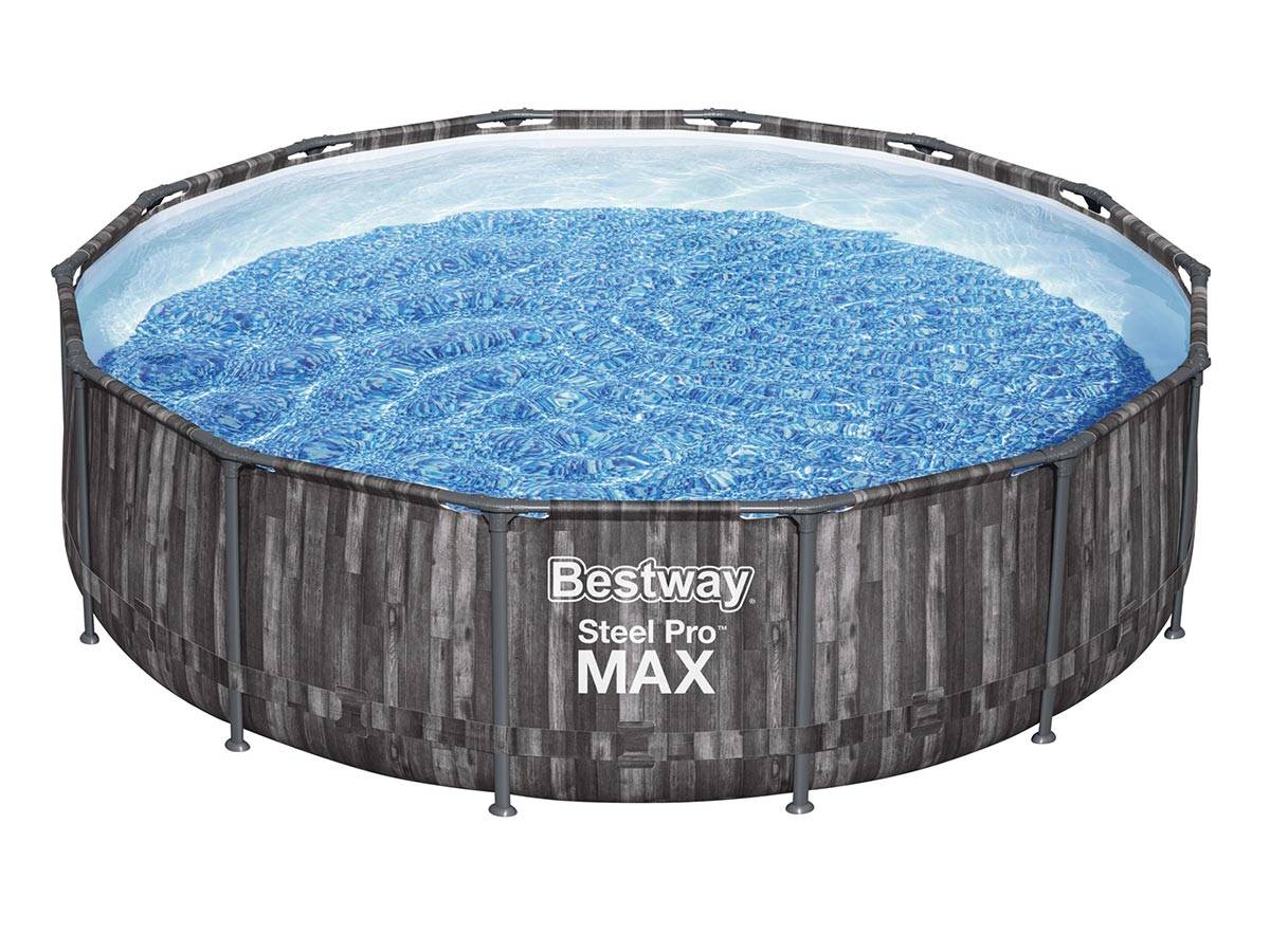 Bestway - Piscine tubulaire Steel Pro Max décor bois ronde 4,27 x 1,07 m - Bestway - Image 2