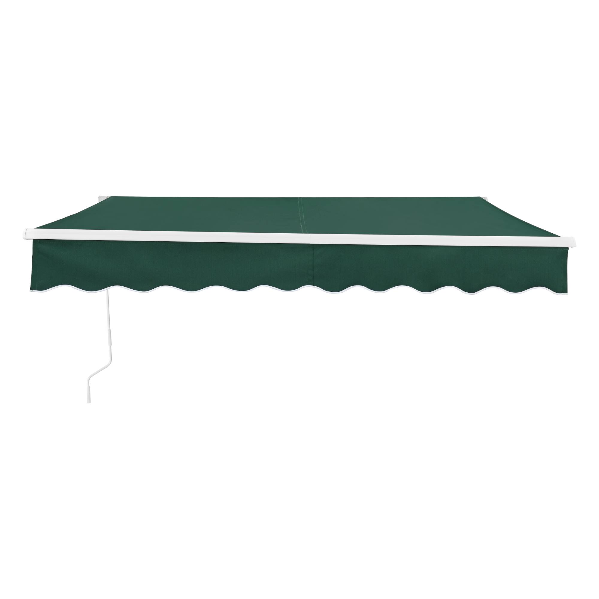 Store Banne Bitonto avec Manivelle 350 x 250 cm Vert Foncé [en.casa] - Image 5