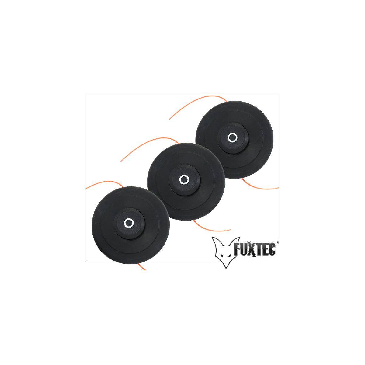 Set de 3 tête de coupe double fil PRO - FUXTEC - débroussailleuse - Image 1