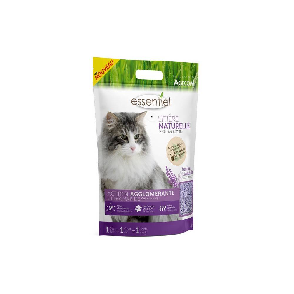 Litière Naturelle Lavande Biodégradable pour Chat - 6 L 6 l - Image 2