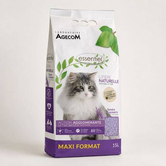Litière Naturelle Lavande Biodégradable pour Chat - 6 L 6 l - Image 1