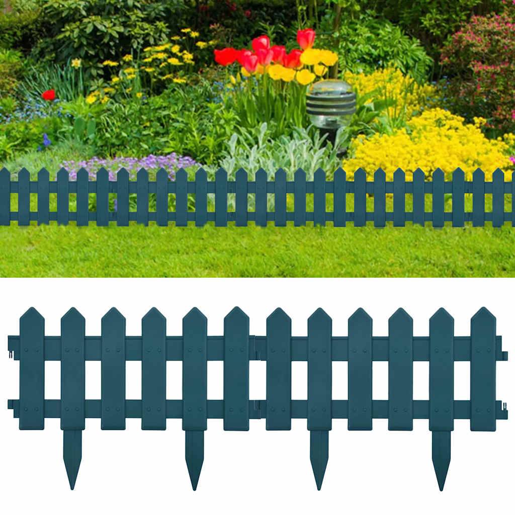 Bordure de pelouse polypropylène pour jardin aménagement floral décoratif 10mx29cm vert - ComfortXL Outdoor Living - Image 1
