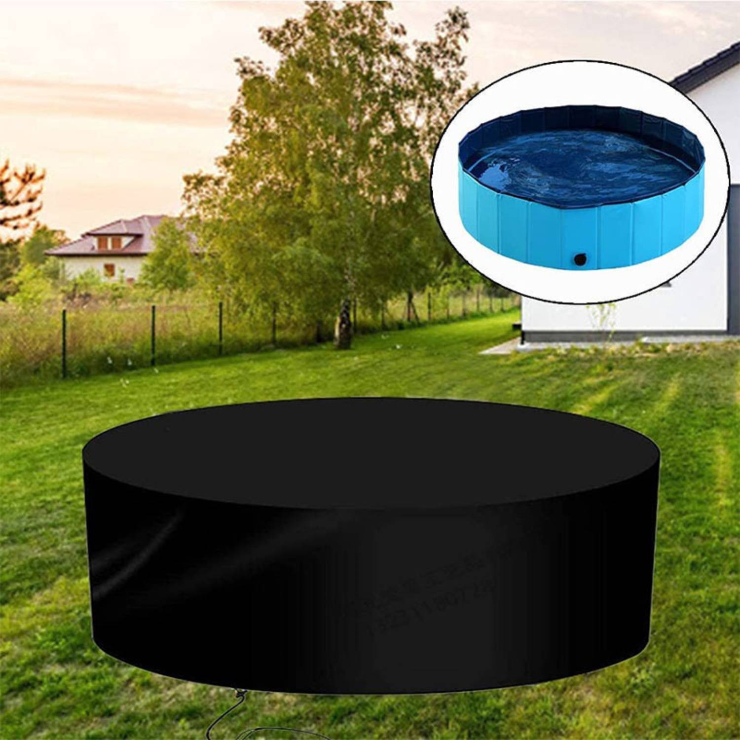 Housse de protection ronde pour spa - 210x30cm DtopbuyAge - Image 2