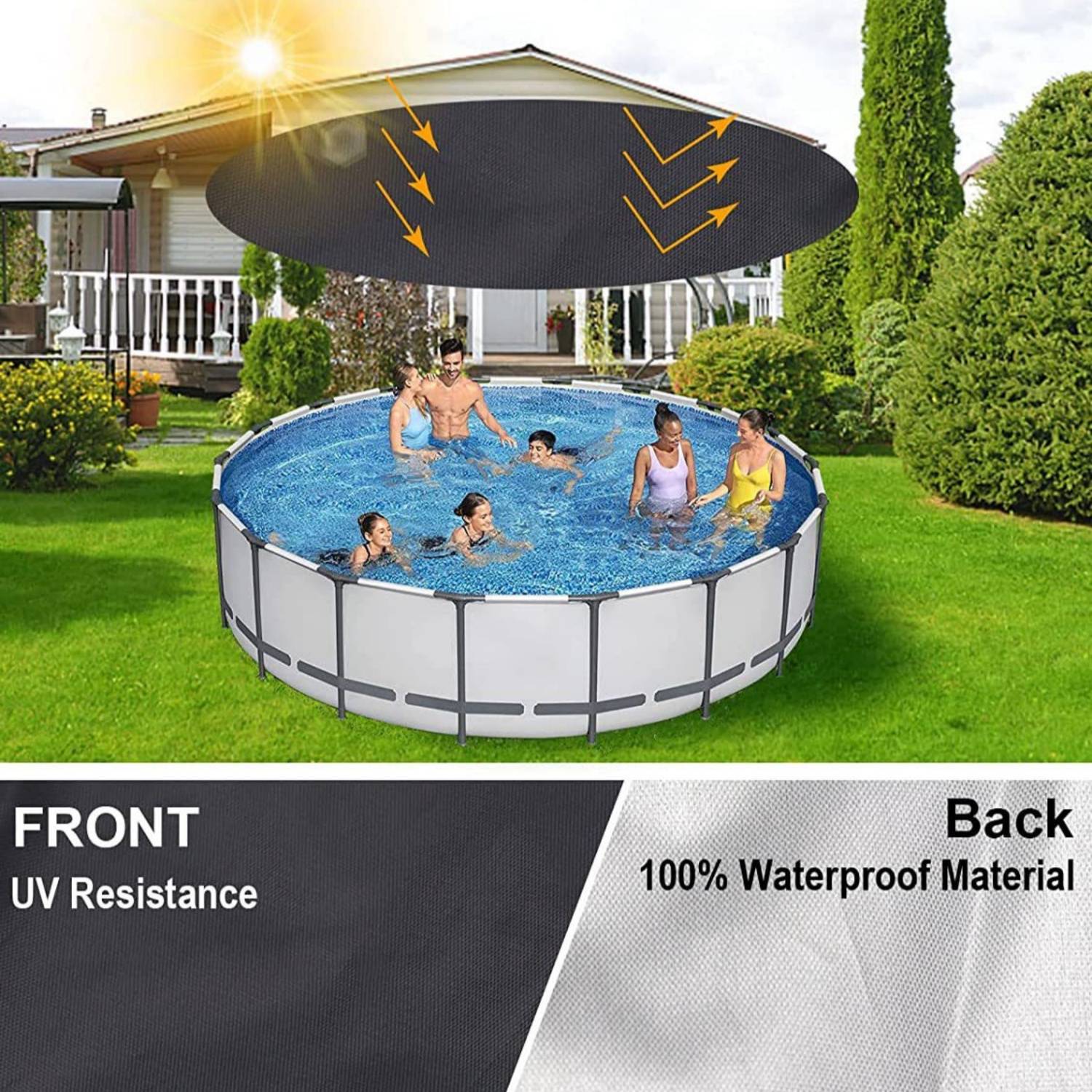 Housse de protection ronde pour spa - 210x30cm DtopbuyAge - Image 3