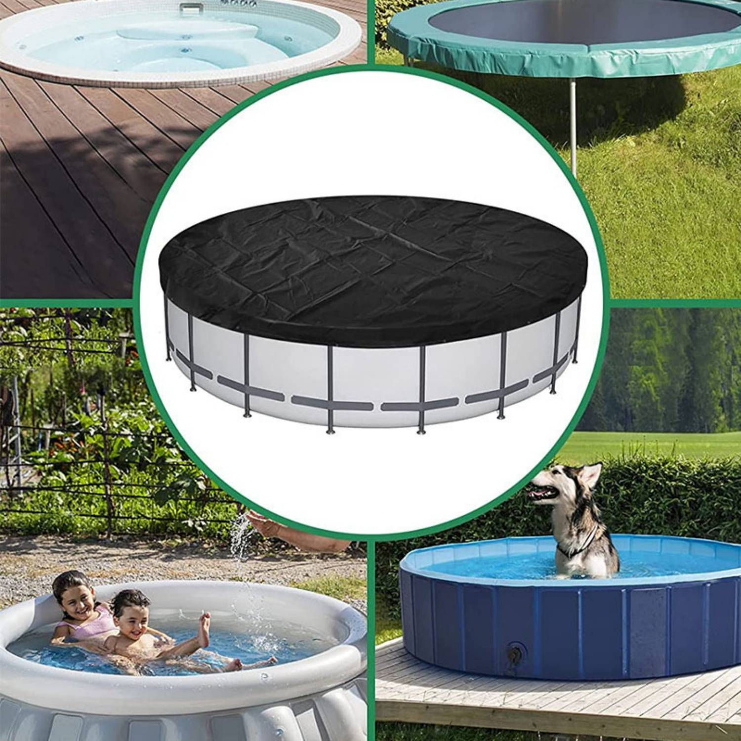 Housse de protection ronde pour spa - 210x30cm DtopbuyAge - Image 5