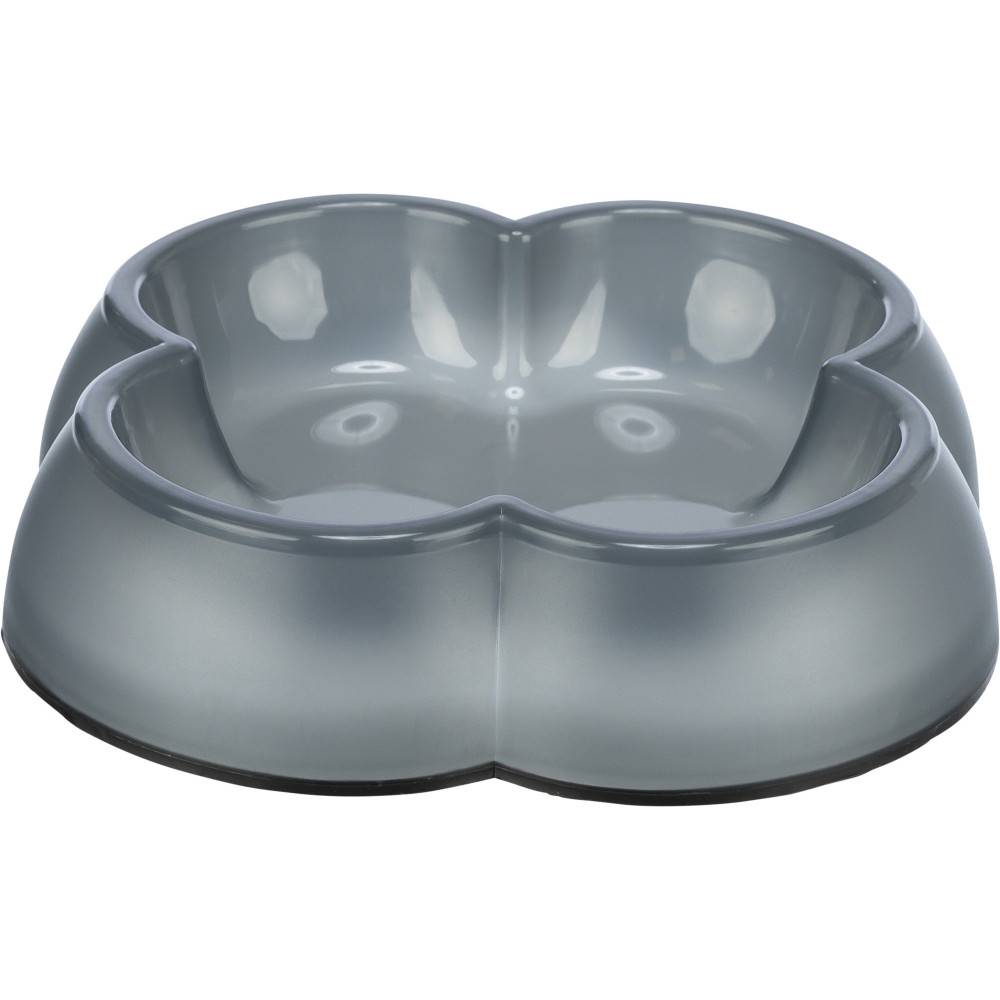 Trixie - Gamelle plastique forme  trèfle 0.25 litre ø 12 cm  coloris divers pour chat et chien - Image 3