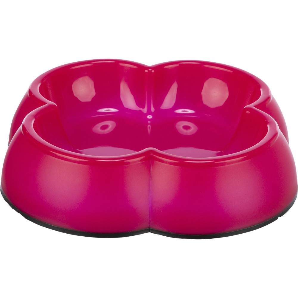 Trixie - Gamelle plastique forme  trèfle 0.25 litre ø 12 cm  coloris divers pour chat et chien - Image 2