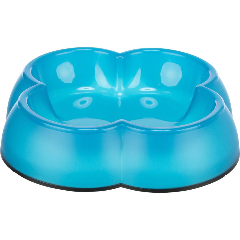 Trixie - Gamelle plastique forme  trèfle 0.25 litre ø 12 cm  coloris divers pour chat et chien - Image 4