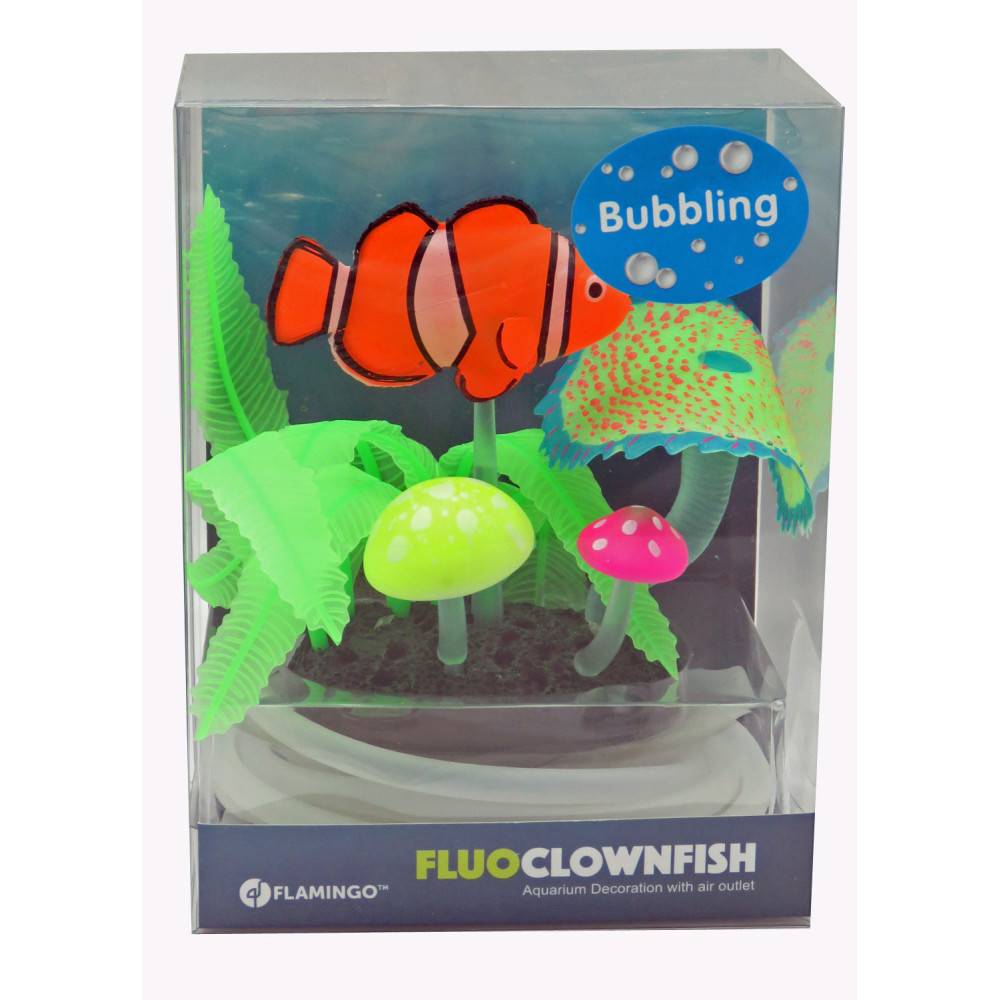 Poisson clown avec sortie d'air couleur aléatoire Décoration Aquarium Fluo - Image 7