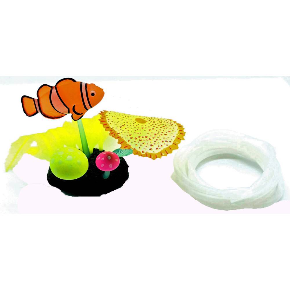 Poisson clown avec sortie d'air couleur aléatoire Décoration  Aquarium Fluo - Image 6