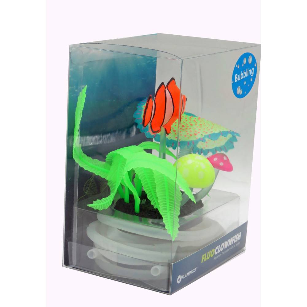 Poisson clown avec sortie d'air couleur aléatoire Décoration Aquarium Fluo - Image 10