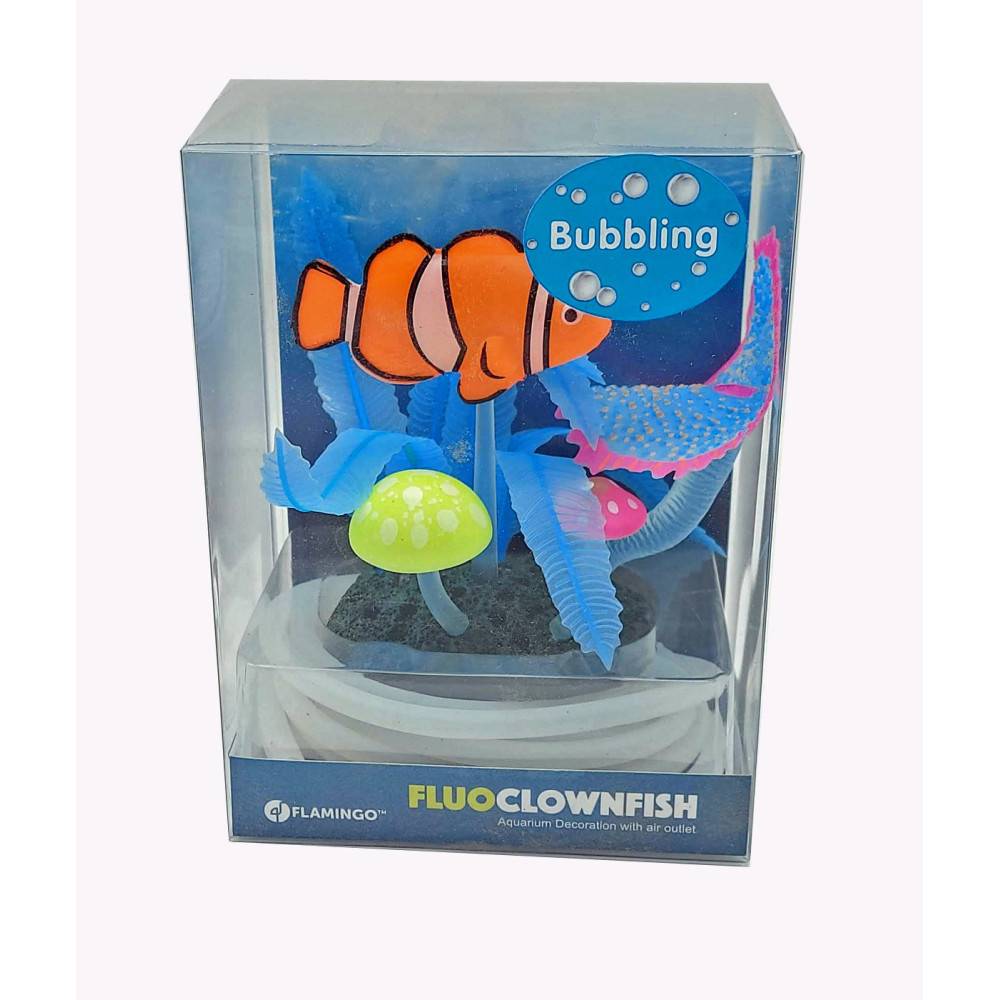 Poisson clown avec sortie d'air couleur aléatoire Décoration  Aquarium Fluo - Image 9