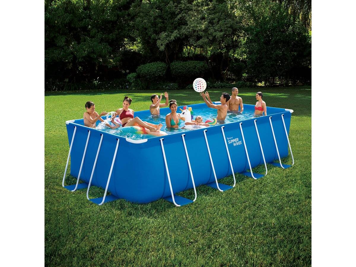 Piscine Tubulaire Rectangulaire "milo" - 4.88 X 2.44 X 1.22 M - Sans Filtration -habitat Et Jardin - Image 2
