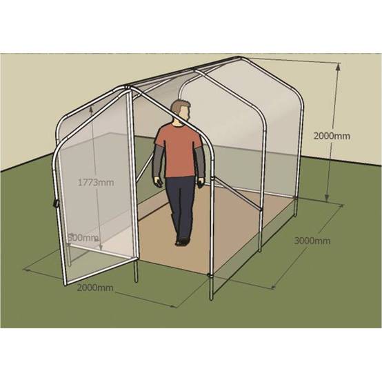 Serre Tunnel de jardin - Notus 6m2 - Made In France - Image 7