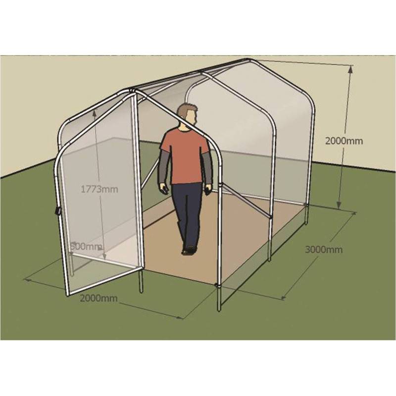 Serre Tunnel de jardin - Notus 6m2 - Made In France - Image 7