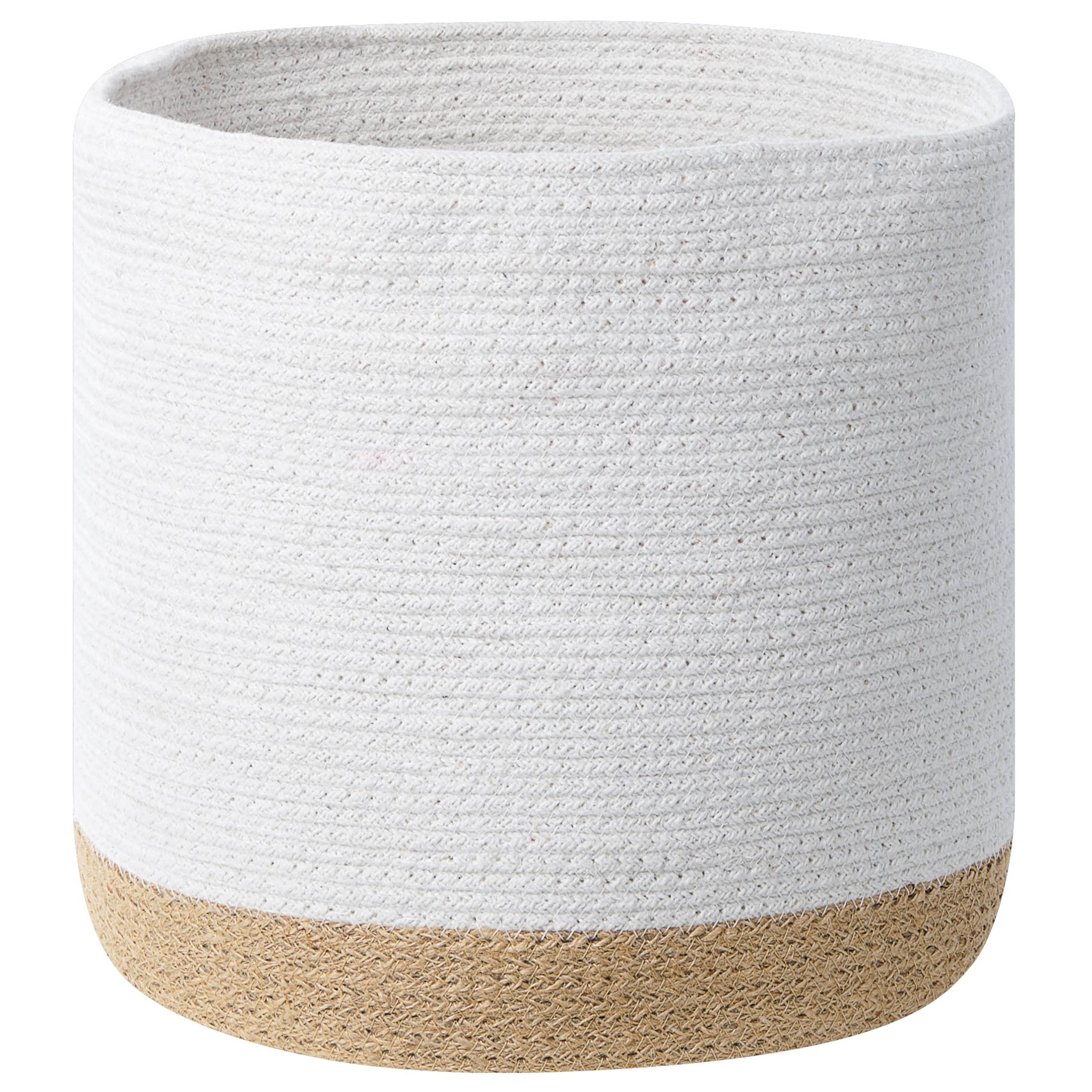 Beliani - Corbeille Coton Blanc BASIMA - 30x30x30- Beliani - Image 5