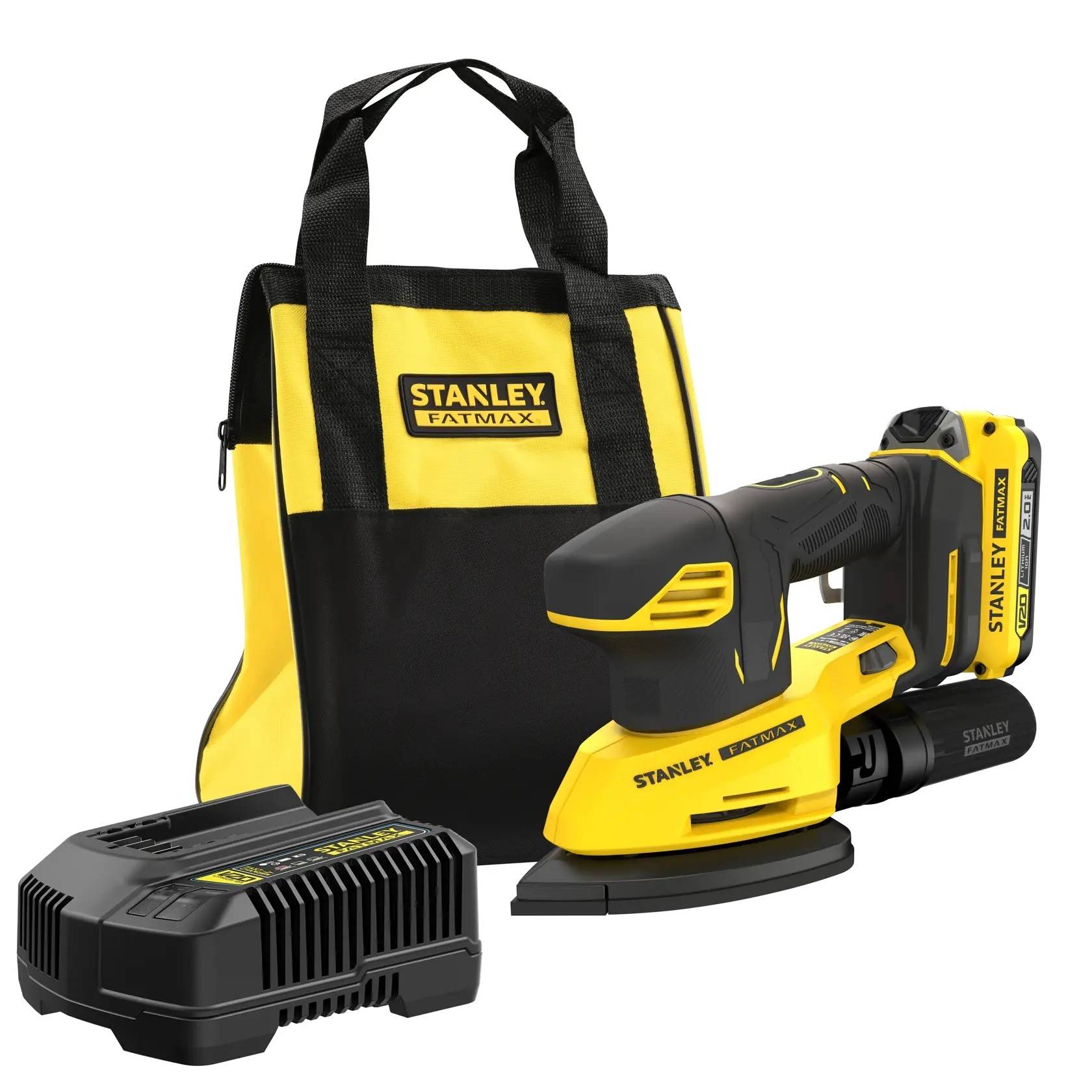 stanley - Ponceuse excentrique V20 18V + 1 batterie 2Ah | SFMCW220D1S-QW - Stanley