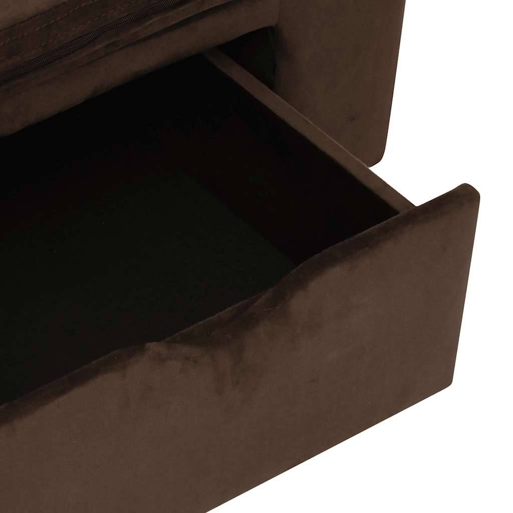 Panier velours marron  75 x 50 x 38 cm  - Prolenta premium p377.0 - Image 7