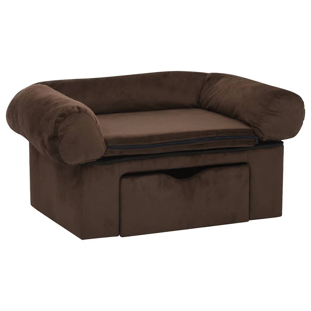 Panier velours marron  75 x 50 x 38 cm  - Prolenta premium p377.0 - Image 1