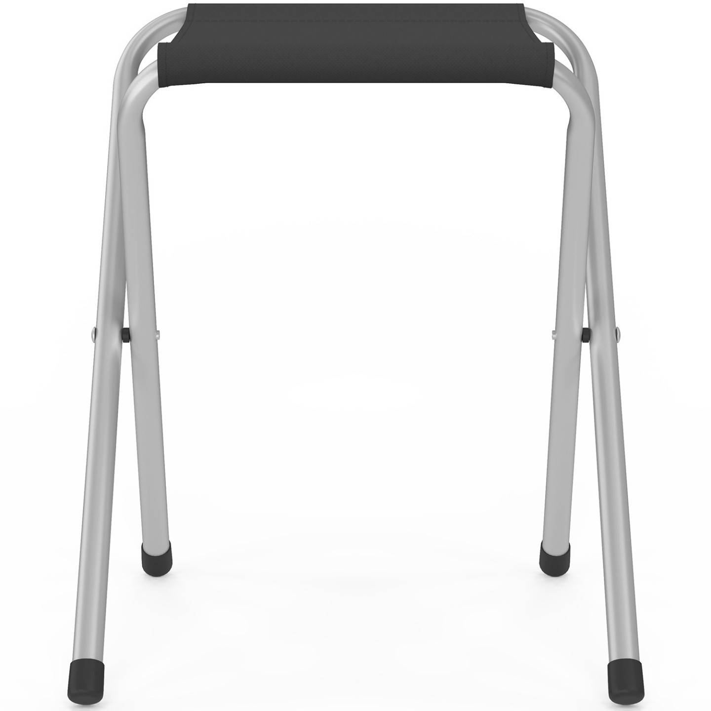 Table de camping pliante d'appoint 120 cm réglable en hauteur et 4 tabourets noirs - Image 6