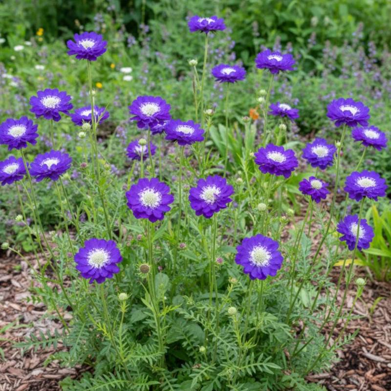 Scabieuse du Caucase Fama à fleurs Bleue/ - feuillage Caduc - Godet - 5/20 cm